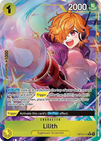 Lilith - Alternate Art - Foil (Carrying On His Will)(OP13-113)(R)