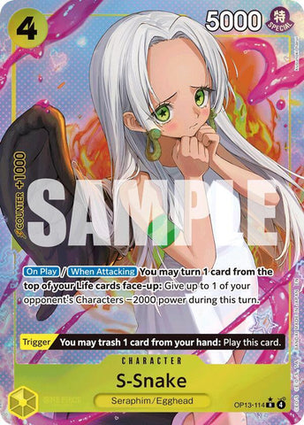 S-Snake - Alternate Art - Foil (Carrying On His Will)(OP13-114)(R)