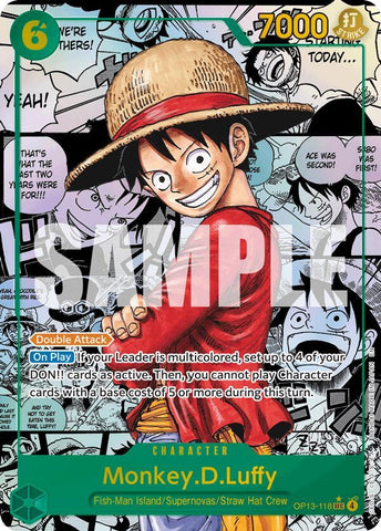 Monkey.D.Luffy (118) (Super Alternate Art) - Foil (Carrying On His Will)(OP13-118)(SEC)
