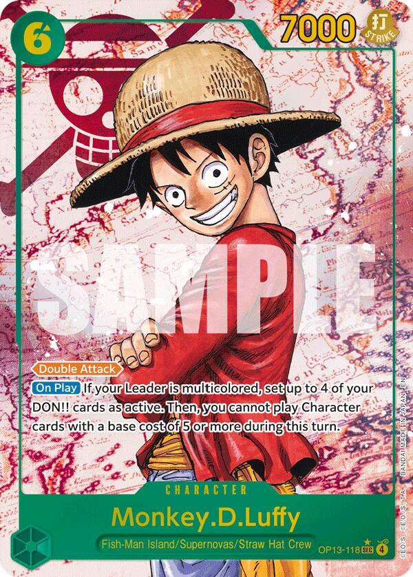 Monkey.D.Luffy (118) - Parallel - Foil (Carrying On His Will)(OP13-118)(SEC)