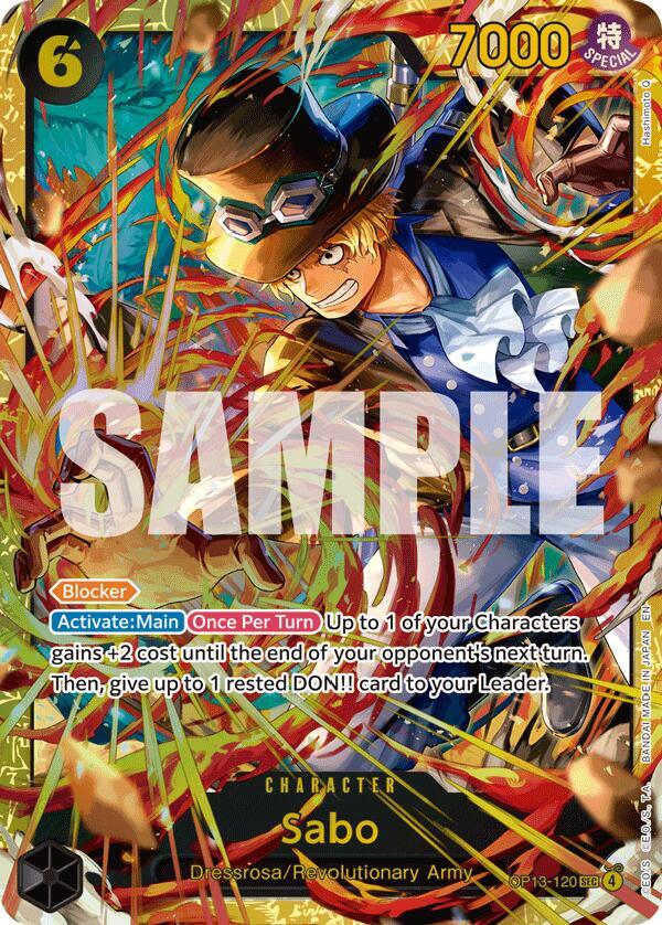 Sabo (120) - Foil (Carrying On His Will)(OP13-120)(SEC)