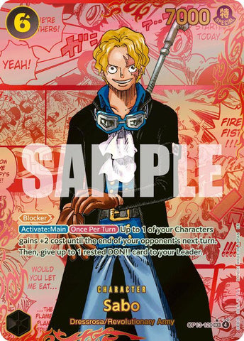 Sabo (120) (Red Super Alternate Art) - Foil (Carrying On His Will)(OP13-120)(SEC)