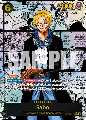 Sabo (120) (Super Alternate Art) - Foil (Carrying On His Will)(OP13-120)(SEC)