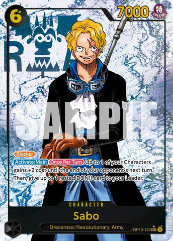 Sabo (120) - Parallel - Foil (Carrying On His Will)(OP13-120)(SEC)