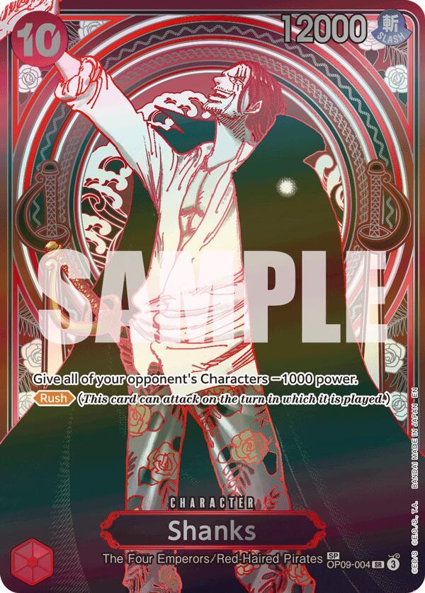 Shanks - OP09-004 (SP) - Silver - Foil (Carrying On His Will)(OP09-004)(SR)