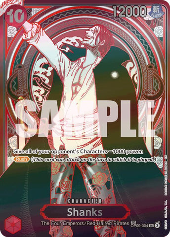Shanks - OP09-004 (SP) - Silver - Foil (Carrying On His Will)(OP09-004)(SR)