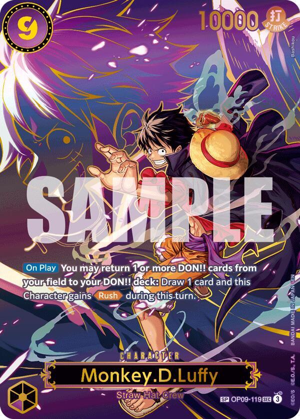 Monkey.D.Luffy - OP09-119 (SP) - Foil (Carrying On His Will)(OP09-119)(SEC)