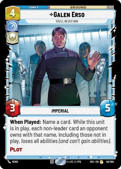 Galen Erso, You'll Never Win (Secrets of Power)(SEC-046/264)(R)