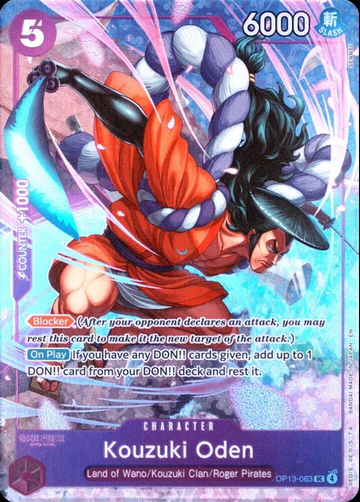 Kouzuki Oden [Premium Card Collection -Best Selection Vol. 5-] [Foil] (One Piece Promotion Cards)(OP13-063)(UC)