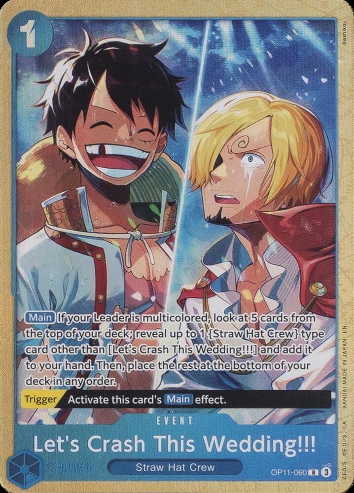 Let's Crash This Wedding!!! [Premium Card Collection -Best Selection Vol. 5-] [Foil] (One Piece Promotion Cards)(OP11-060)(R)