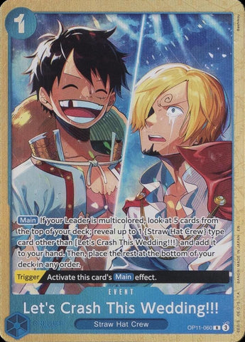 Let's Crash This Wedding!!! [Premium Card Collection -Best Selection Vol. 5-] [Foil] (One Piece Promotion Cards)(OP11-060)(R)