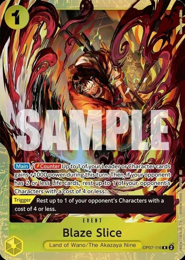 Blaze Slice [Premium Card Collection -Best Selection Vol. 5-] [Foil] (One Piece Promotion Cards)(OP07-116)(R)