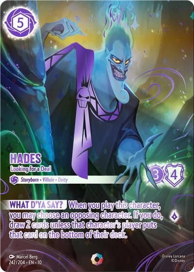 Hades - Looking for a Deal (Iconic) - Holofoil (Whispers in the Well)(10-242/204)(I)