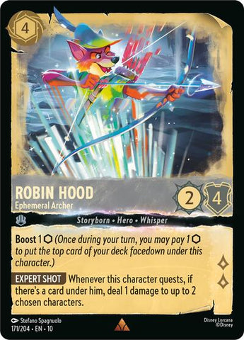 Robin Hood - Ephemeral Archer - Holofoil (Whispers in the Well)(10-171/204)(R)