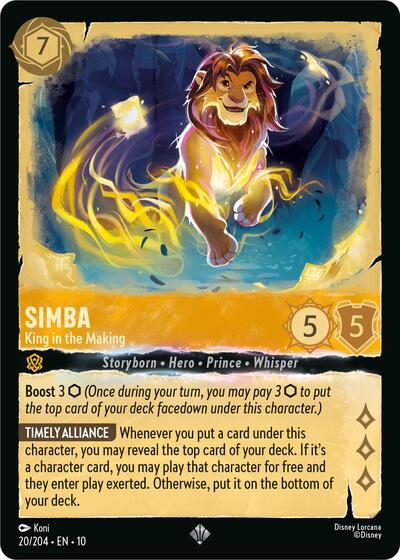 Simba - King in the Making (Whispers in the Well)(10-020/204)(SR)