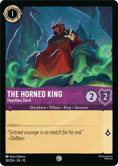 The Horned King - Heartless Devil - Cold Foil (Whispers in the Well)(10-038/204)(C)