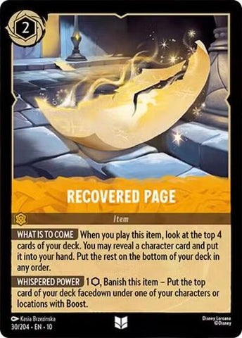 Recovered Page - Cold Foil (Whispers in the Well)(10-030/204)(U)