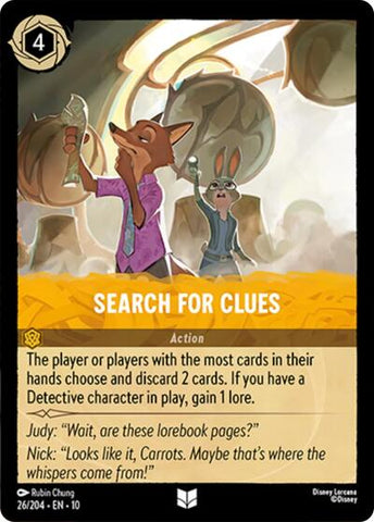 Search For Clues - Cold Foil (Whispers in the Well)(10-026/204)(U)