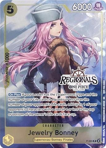 Jewelry Bonney [CS 25-26 Regionals Textured Chase Promo] [Foil] (One Piece Promotion Cards)(P-085)(PR)