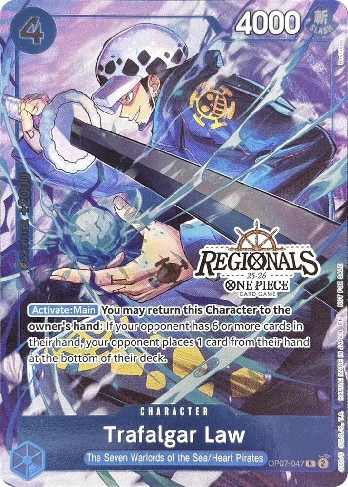 Trafalgar Law [CS 25-26 Regionals Textured Chase Promo] [Foil] (One Piece Promotion Cards)(OP07-047)(R)