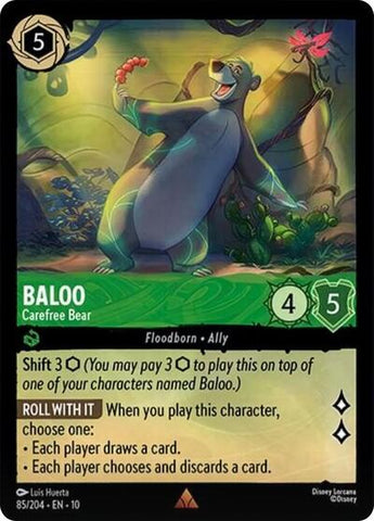Baloo - Carefree Bear - Cold Foil (Whispers in the Well)(10-085/204)(R)