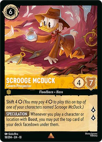 Scrooge McDuck - Cavern Prospector - Cold Foil (Whispers in the Well)(10-018/204)(R)