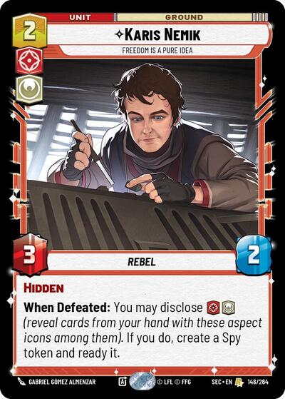 Karis Nemik, Freedom is a Pure Idea (Secrets of Power)(SEC-148/264)(R)