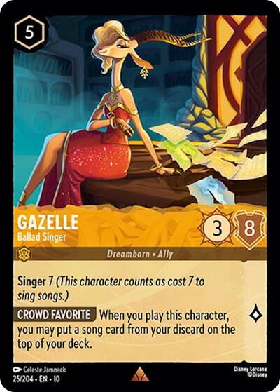 Gazelle - Ballad Singer - Cold Foil (Whispers in the Well)(10-025/204)(R)