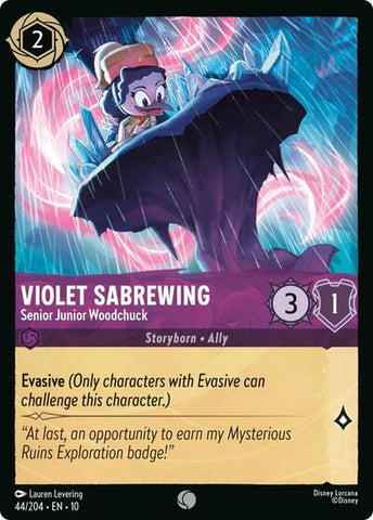 Violet Sabrewing - Senior Junior Woodchuck - Cold Foil (Whispers in the Well)(10-044/204)(C)