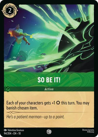 So Be It! - Cold Foil (Whispers in the Well)(10-094/204)(C)