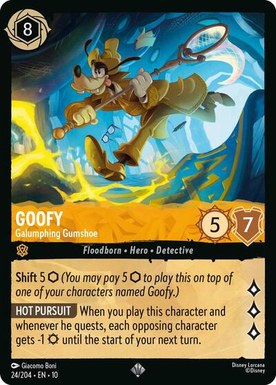 Goofy - Galumphing Gumshoe (Whispers in the Well)(10-024/204)(SR)