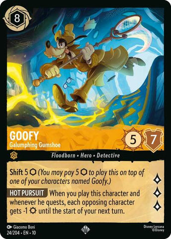 Goofy - Galumphing Gumshoe - Cold Foil (Whispers in the Well)(10-024/204)(SR)