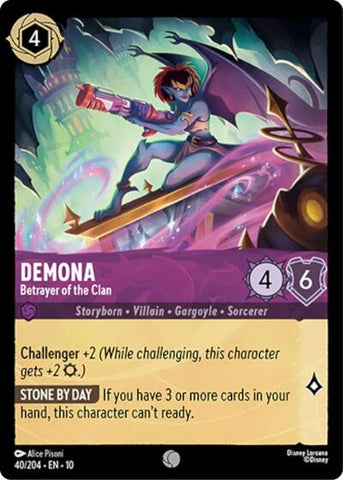 Demona - Betrayer of the Clan - Cold Foil (Whispers in the Well)(10-040/204)(C)