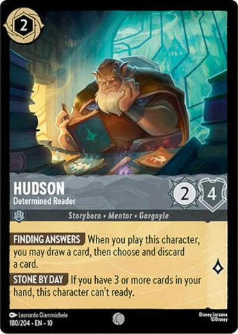 Hudson - Determined Reader - Cold Foil (Whispers in the Well)(10-180/204)(C)
