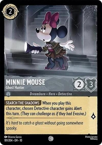 Minnie Mouse - Ghost Hunter - Cold Foil (Whispers in the Well)(10-181/204)(C)