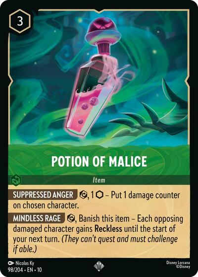 Potion of Malice - Cold Foil (Whispers in the Well)(10-098/204)(SR)