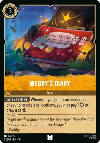 Webby's Diary - Cold Foil (Whispers in the Well)(10-031/204)(U)