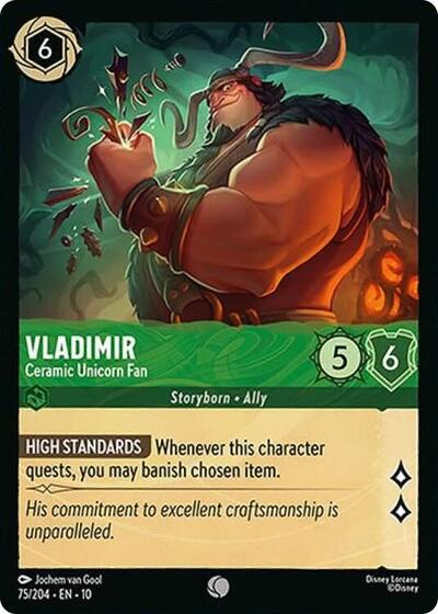 Vladimir - Ceramic Unicorn Fan - Cold Foil (Whispers in the Well)(10-075/204)(C)