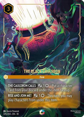 The Black Cauldron (Enchanted) - Holofoil (Whispers in the Well)(10-225/204)(E)