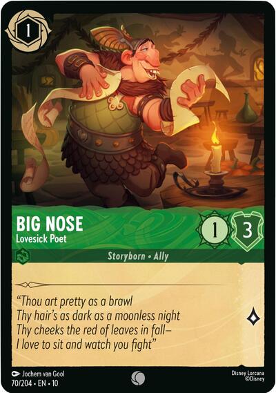 Big Nose - Lovesick Poet - Cold Foil (Whispers in the Well)(10-070/204)(C)