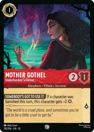 Mother Gothel - Underhanded Schemer - Cold Foil (Whispers in the Well)(10-110/204)(C)