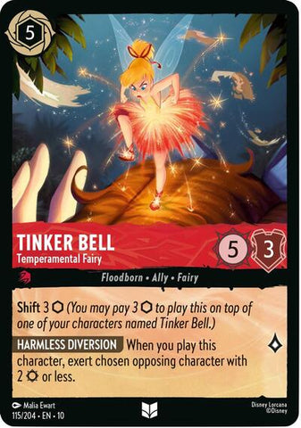 Tinker Bell - Temperamental Fairy - Cold Foil (Whispers in the Well)(10-115/204)(U)
