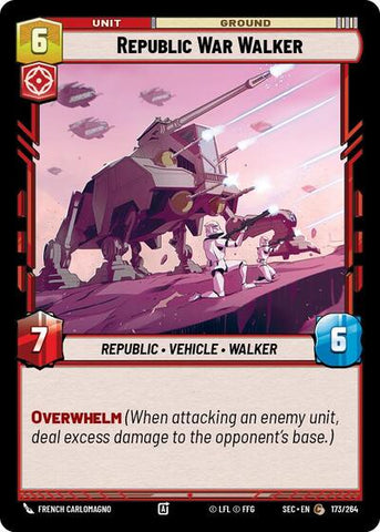 Republic War Walker (Secrets of Power)(SEC-173/264)(C)