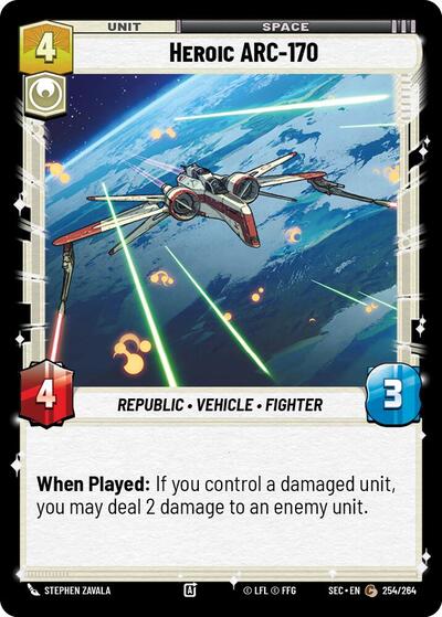 Heroic ARC-170 (Secrets of Power)(SEC-254/264)(C)