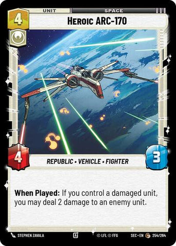 Heroic ARC-170 (Secrets of Power)(SEC-254/264)(C)