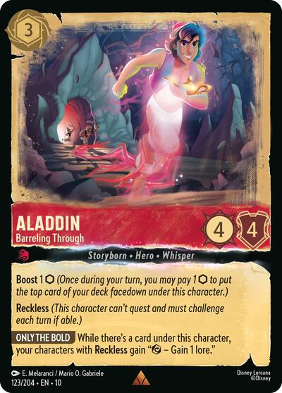Aladdin - Barreling Through - Holofoil (Whispers in the Well)(10-123/204)(R)