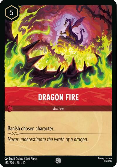 Dragon Fire - Cold Foil (Whispers in the Well)(10-133/204)(C)
