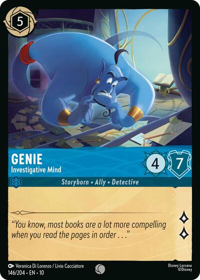 Genie - Investigative Mind - Cold Foil (Whispers in the Well)(10-146/204)(C)