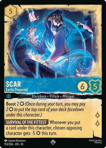 Scar - Eerily Prepared - Holofoil (Whispers in the Well)(10-153/204)(SR)