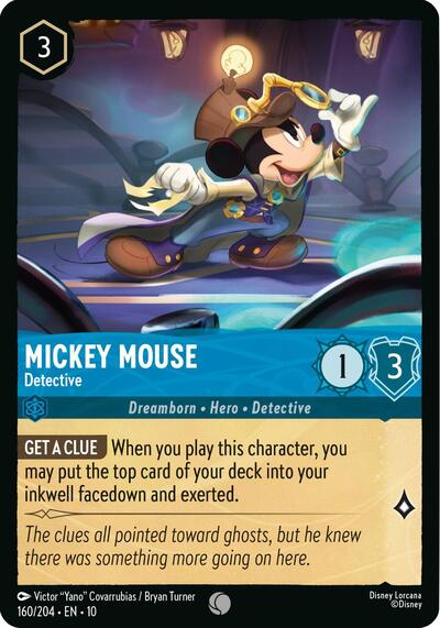 Mickey Mouse - Detective (Whispers in the Well)(10-160/204)(C)
